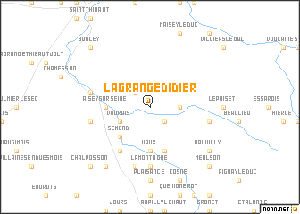 map of La Grange Didier