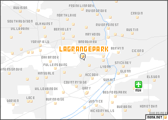 map of La Grange Park