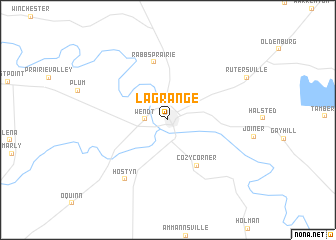 map of La Grange