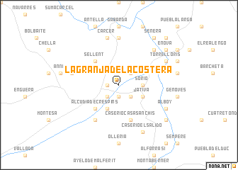 map of La Granja de la Costera