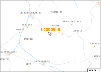 map of La Granja