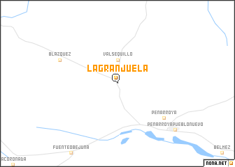 map of La Granjuela