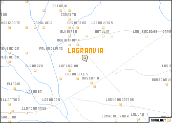 map of La Gran Vía