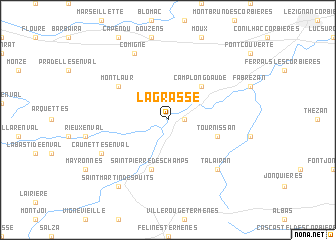 map of Lagrasse