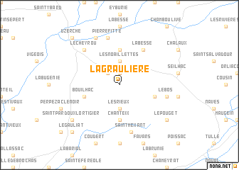 map of Lagraulière