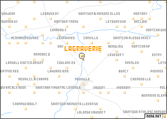 map of La Graverie