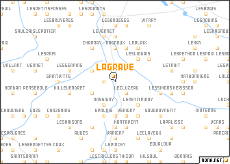 map of La Grave