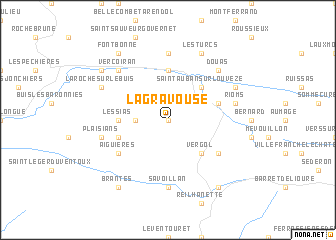 map of La Gravouse