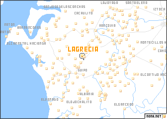 map of La Grecia