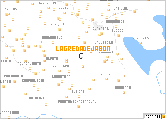 map of La Greda de Jabon