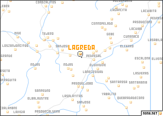 map of La Greda