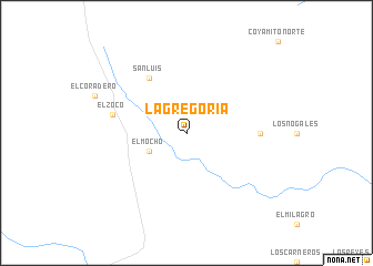 map of La Gregoria