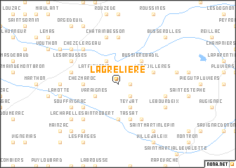 map of La Grelière