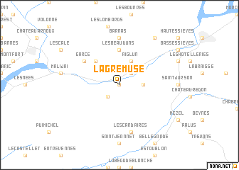 map of Lagremuse