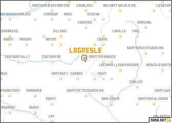 map of La Gresle