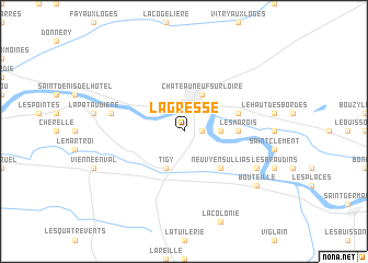 map of La Gresse