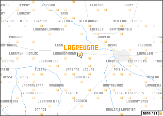 map of La Greugne