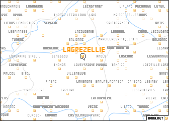 map of La Grezellie