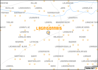 map of La Grigonnais