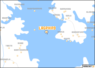 map of Lagrikro