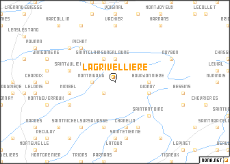 map of La Grivellière