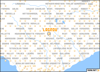 map of Lagrou