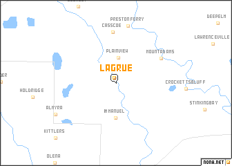 map of LaGrue