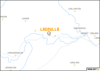 map of La Grulla