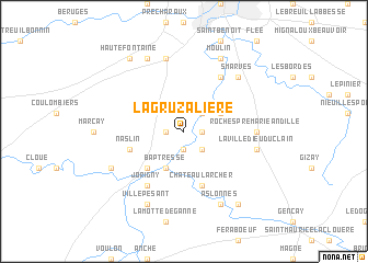 map of La Gruzalière