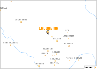 map of La Guabina