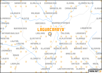 map of La Guacamaya