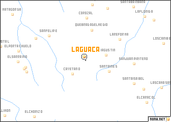 map of La Guaca