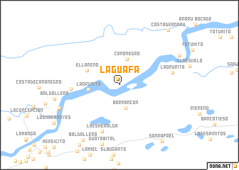 map of La Guafa
