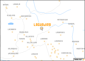 map of La Guajira