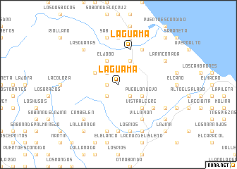 map of La Guama