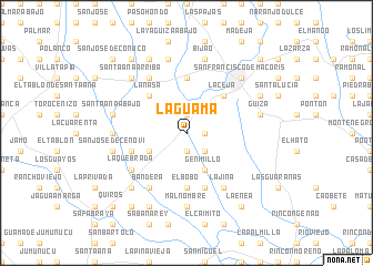 map of La Guama