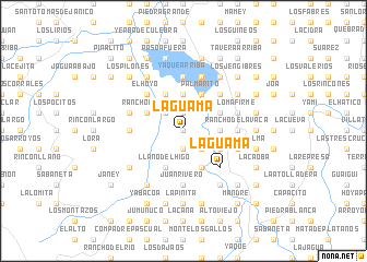 map of La Guama