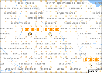 map of La Guama