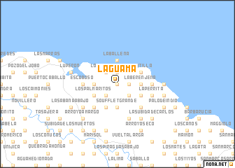 map of La Guama