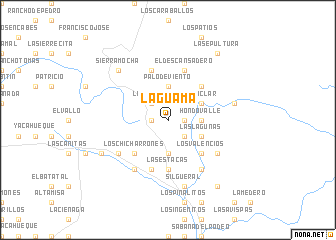 map of La Guama