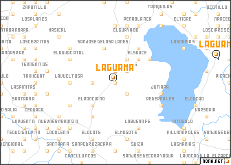 map of La Guama