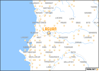 map of Laguan