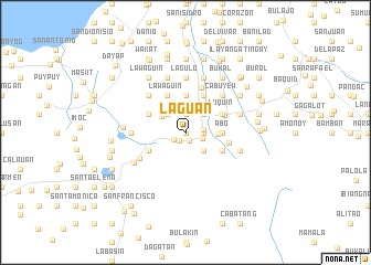 map of Laguan