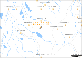 map of La Guaripa