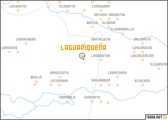 map of La Guariqueña