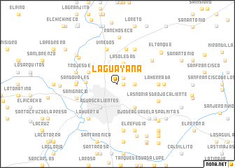 map of La Guayana