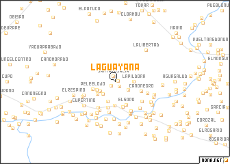 map of La Guayana