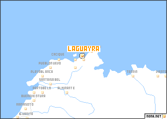 map of La Guayra