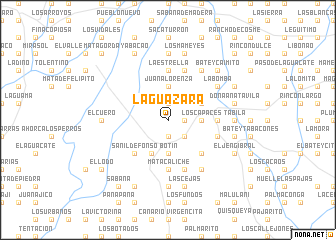 map of La Guázara