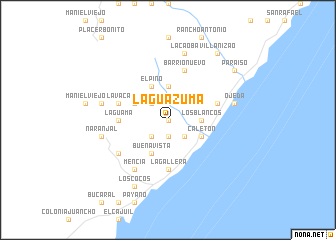 map of La Guázuma